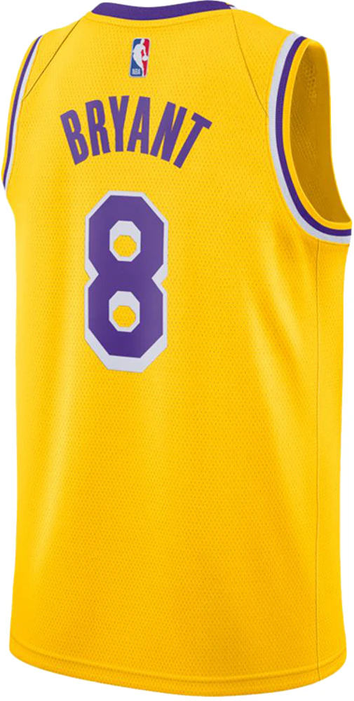 Nike NBA Los Angeles Lakers Icon Edition Kobe Bryant Swingman Jersey ...