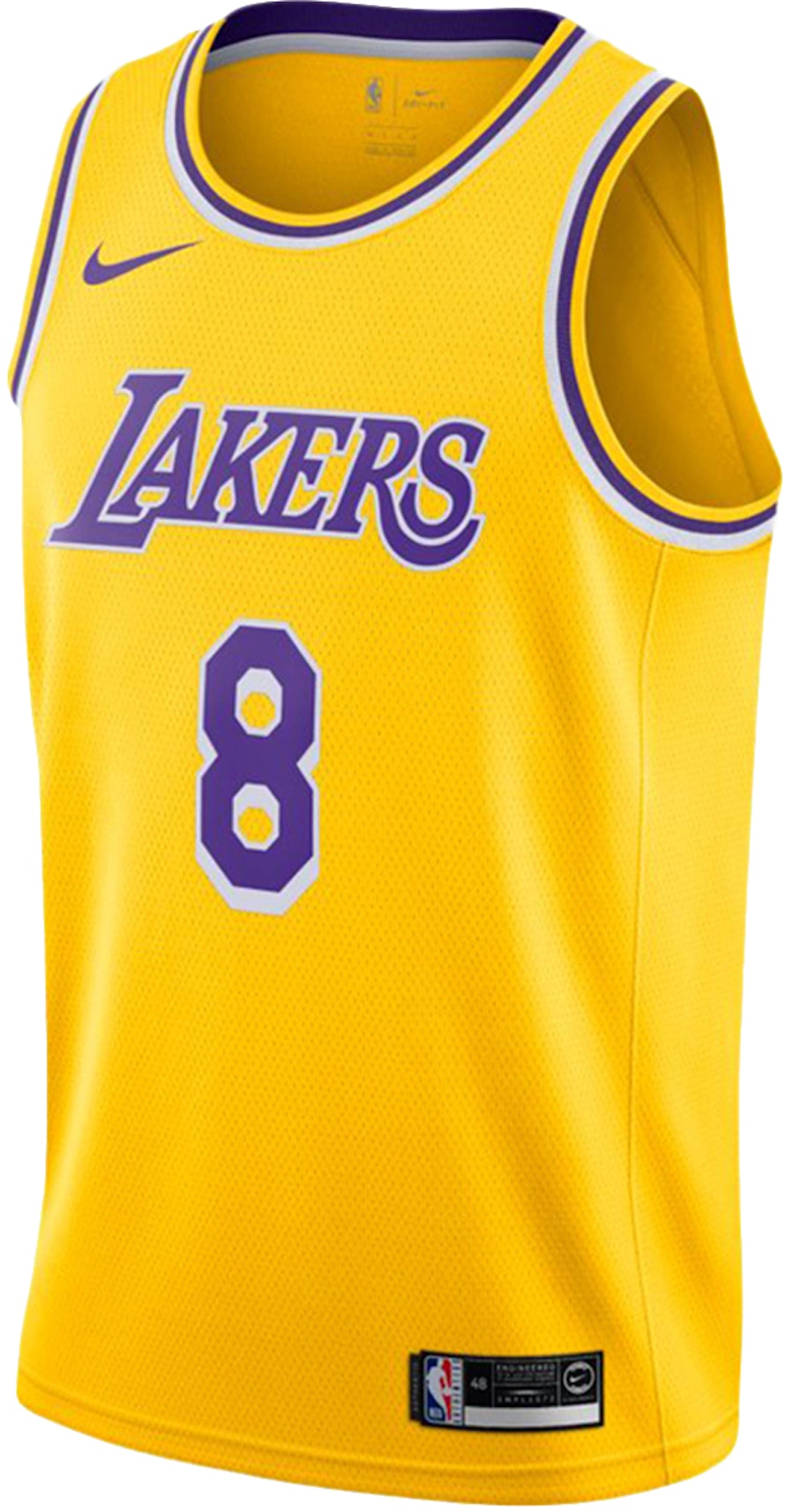 Nike NBA Los Angeles Lakers Icon Kobe Bryant Swingman Amarillo/Purple/White Men's - US