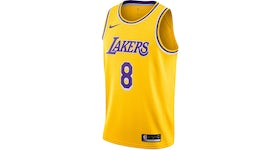 Nike NBA Los Angeles Lakers Icon Edition Kobe Bryant Swingman Jersey Amarillo/Purple/White