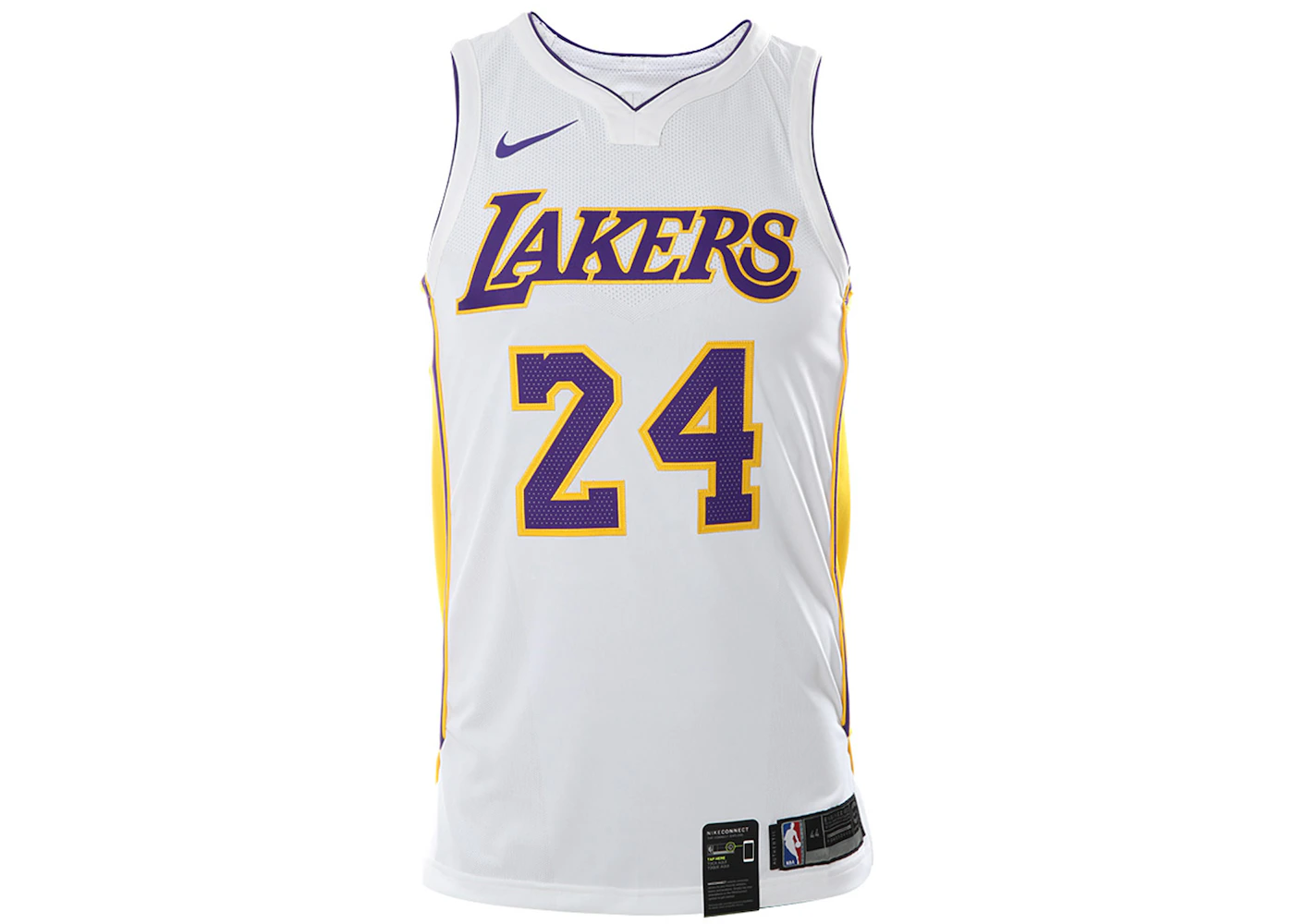 NBA Los Angeles Lakers Kobe Bryant Swingman Jersey, White, XX