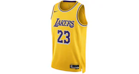 Nike NBA Los Angeles Lakers Icon Edition LeBron James 2022/23 Jersey Amarillo