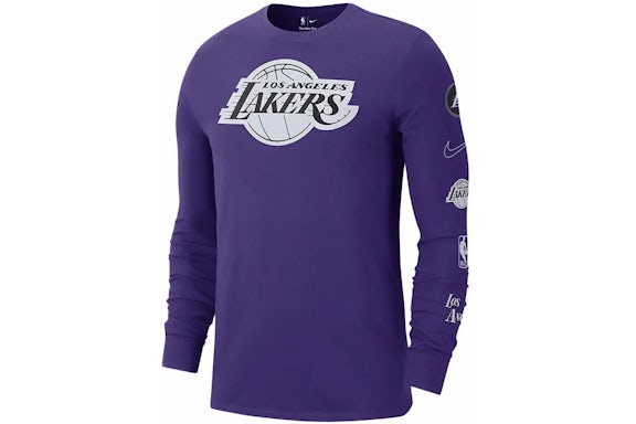 Nike NBA Los Angeles Lakers L/S T-shirt Violet/Blanc
