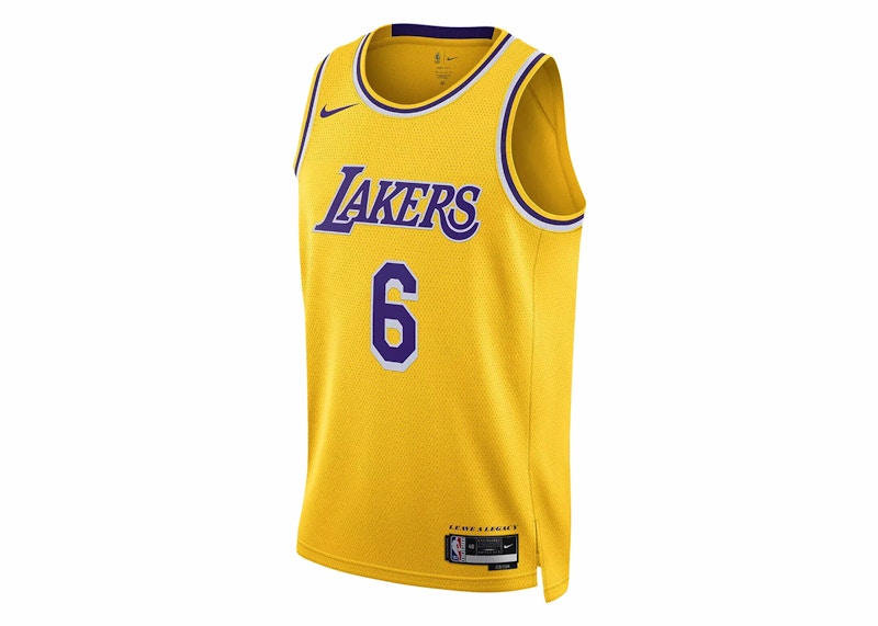 Nike NBA Los Angeles Lakers LeBron James Icon Edition Jersey Yellow/Purple  メンズ - SS24 - JP