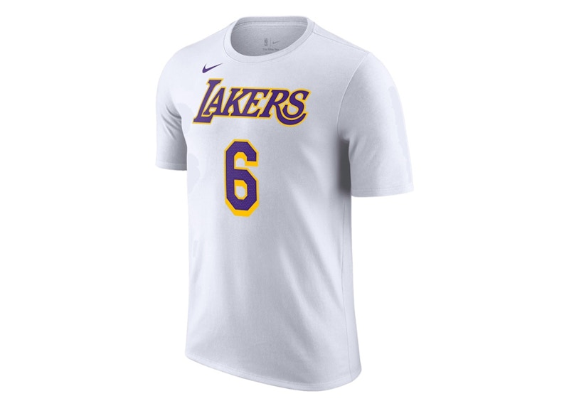 Nike NBA Los Angeles Lakers LeBron James T shirt White Men s SS24 US