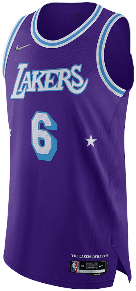 LeBron James Lakers Icon Edition 2020 Nike NBA Authentic Jersey.