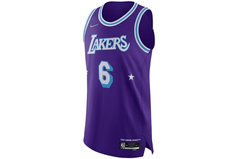Imperio maíz Identidad Nike NBA Los Angeles Lakers Lebron James Moments Mixtape City Edition  Authentic Jersey Purple Men's - US