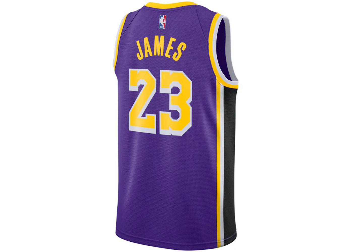 Nike NBA Los Angeles Lakers Lebron James Statement Edition 2020 Swingman Jersey Purple/Yellow