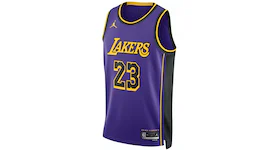 Nike NBA Los Angeles Lakers Statement Edition LeBron James Jersey Field Purple