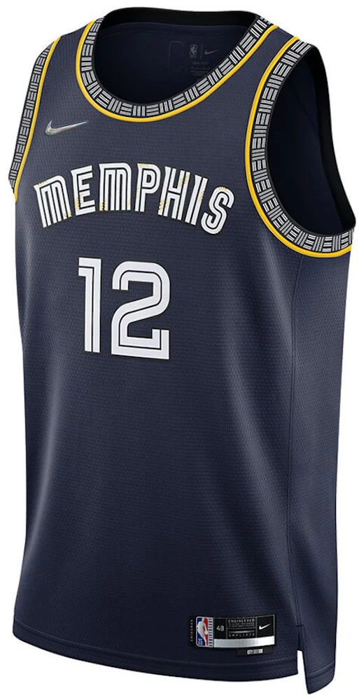 Men's Nike Navy Memphis Grizzlies 2021/22 City Edition Swingman Shorts