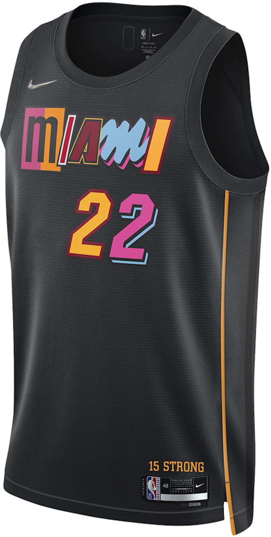 pecado Sastre Disturbio Nike NBA Miami Heat City Edition Jimmy Butler 22 Dri-FIT Swingman Jersey  Black - US