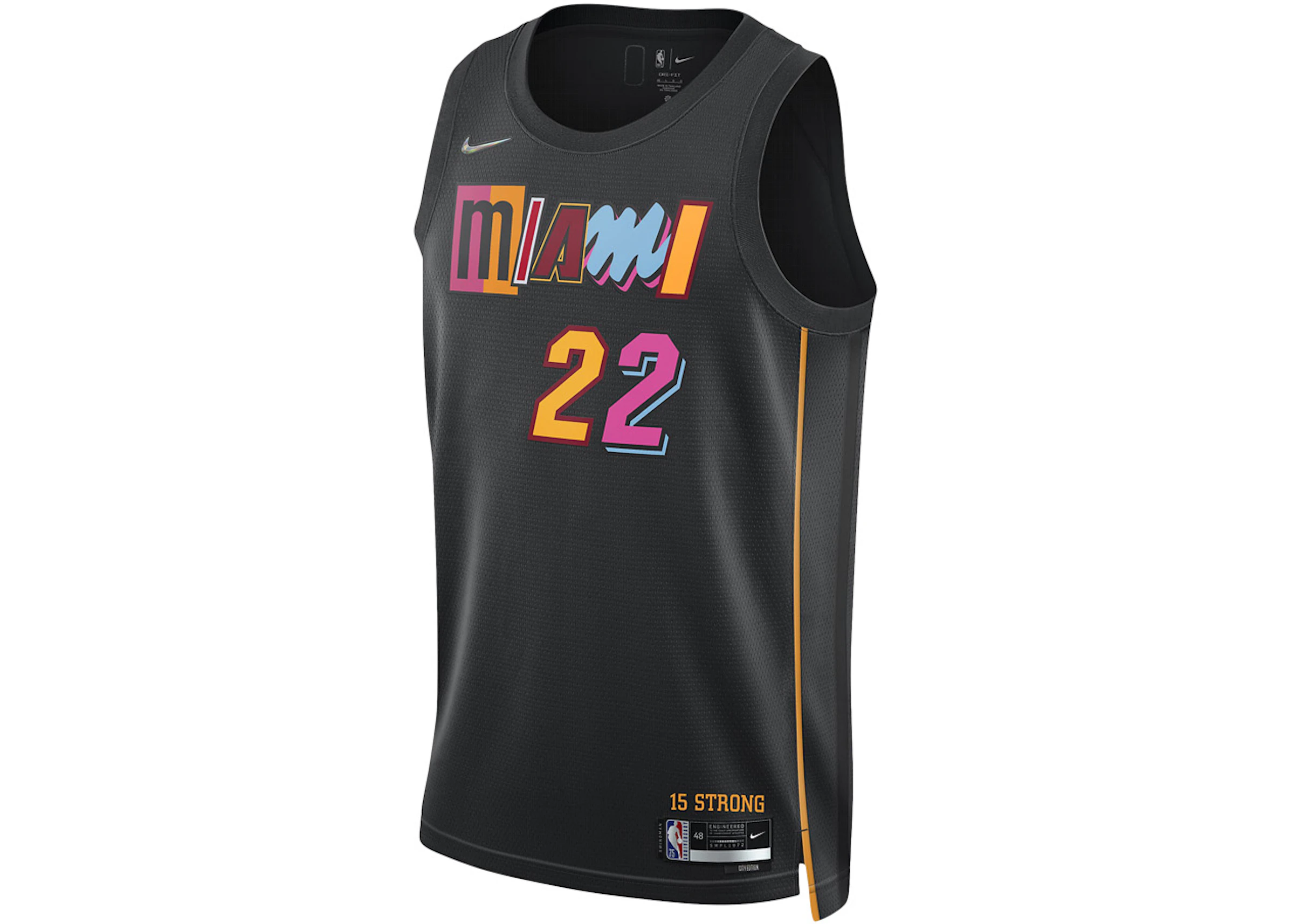 enlazar Frágil Saca la aseguranza Nike NBA Miami Heat City Edition Jimmy Butler 22 Dri-FIT Swingman Jersey  Black - ES