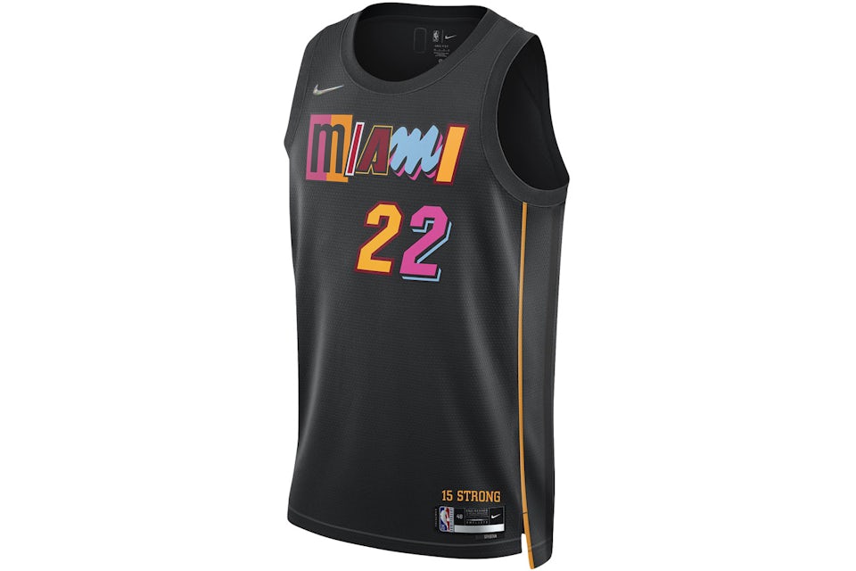 Nike NBA Miami Heat City Edition Jimmy Butler 22 Dri-Fit Swingman Jersey Black