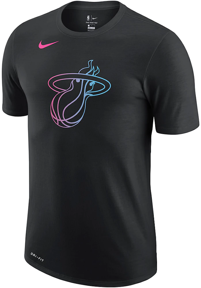 absorción Reproducir Destino Nike NBA Miami Heat City Edition Logo Dri-Fit T-shirt Black/Multi Hombre -  MX
