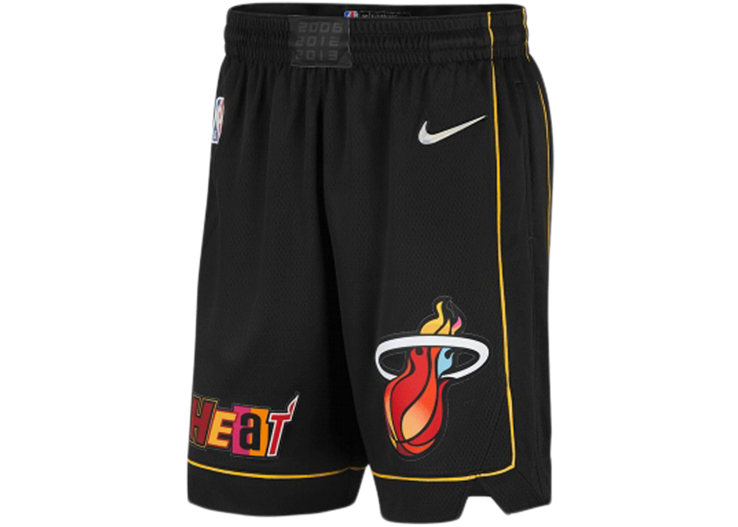 Een computer gebruiken demonstratie heks Nike NBA Miami Heat City Edition Mixtape Basketball Shorts Black - US