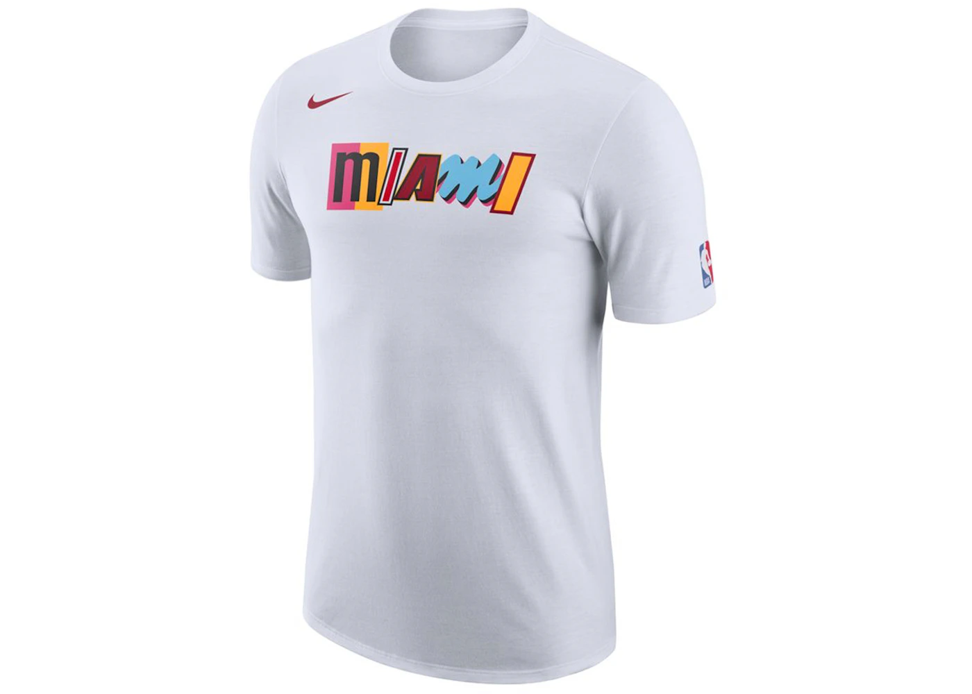Nike NBA Miami Heat City Edition T-shirt White Men's - SS24 - US