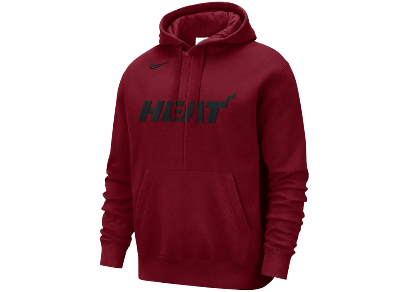 Nike NBA Miami Heat Courtside Team Logo Fleece Pullover Loose Fit