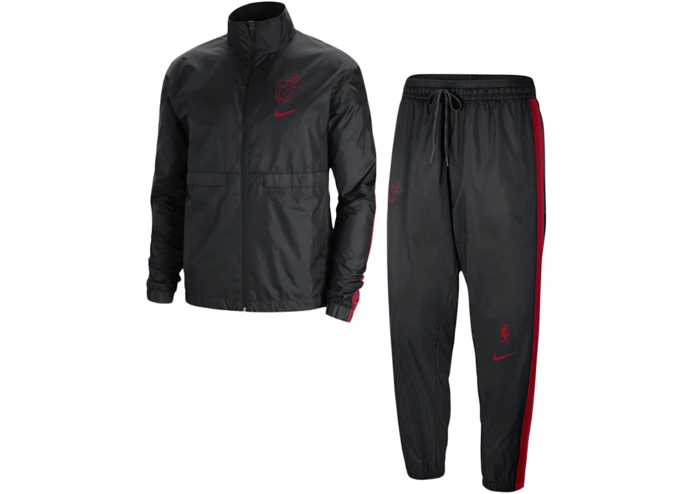 Nike NBA Miami Heat Courtside Tracksuit Black/Tough Red Men's - US