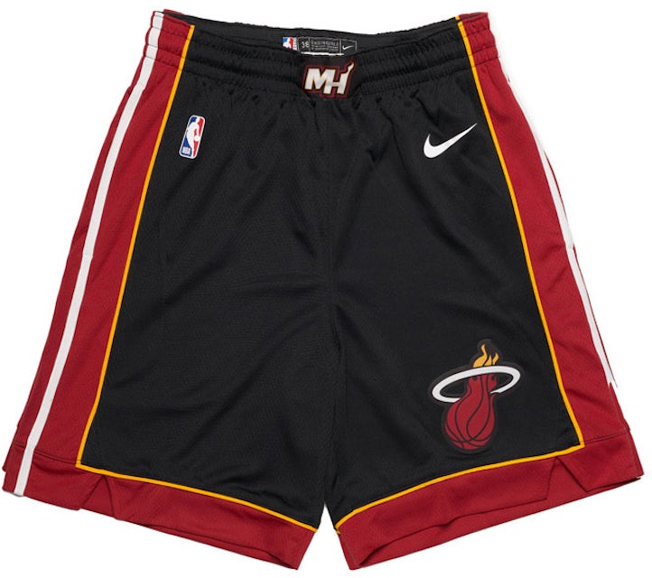 Nike Youth Miami Heat Black Starting 5 Shorts, Boys', Medium