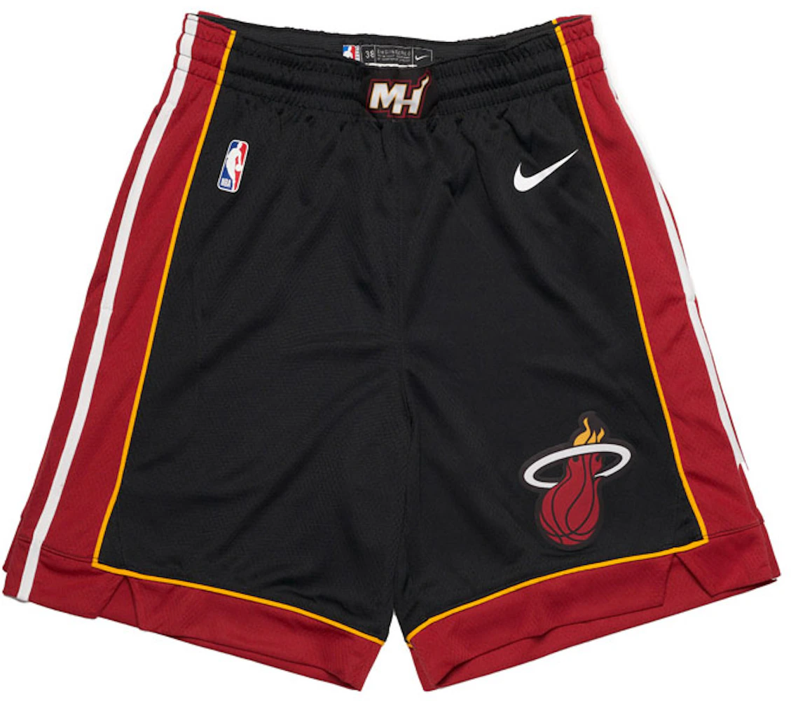 Nike NBA Miami Heat Icon Edition Shorts Black/Red/White Men's - FW23 - US
