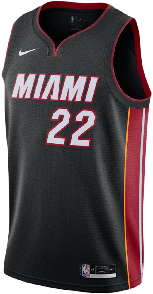 NBA Miami Heat Lebron James Black-Black-White Swingman Jersey
