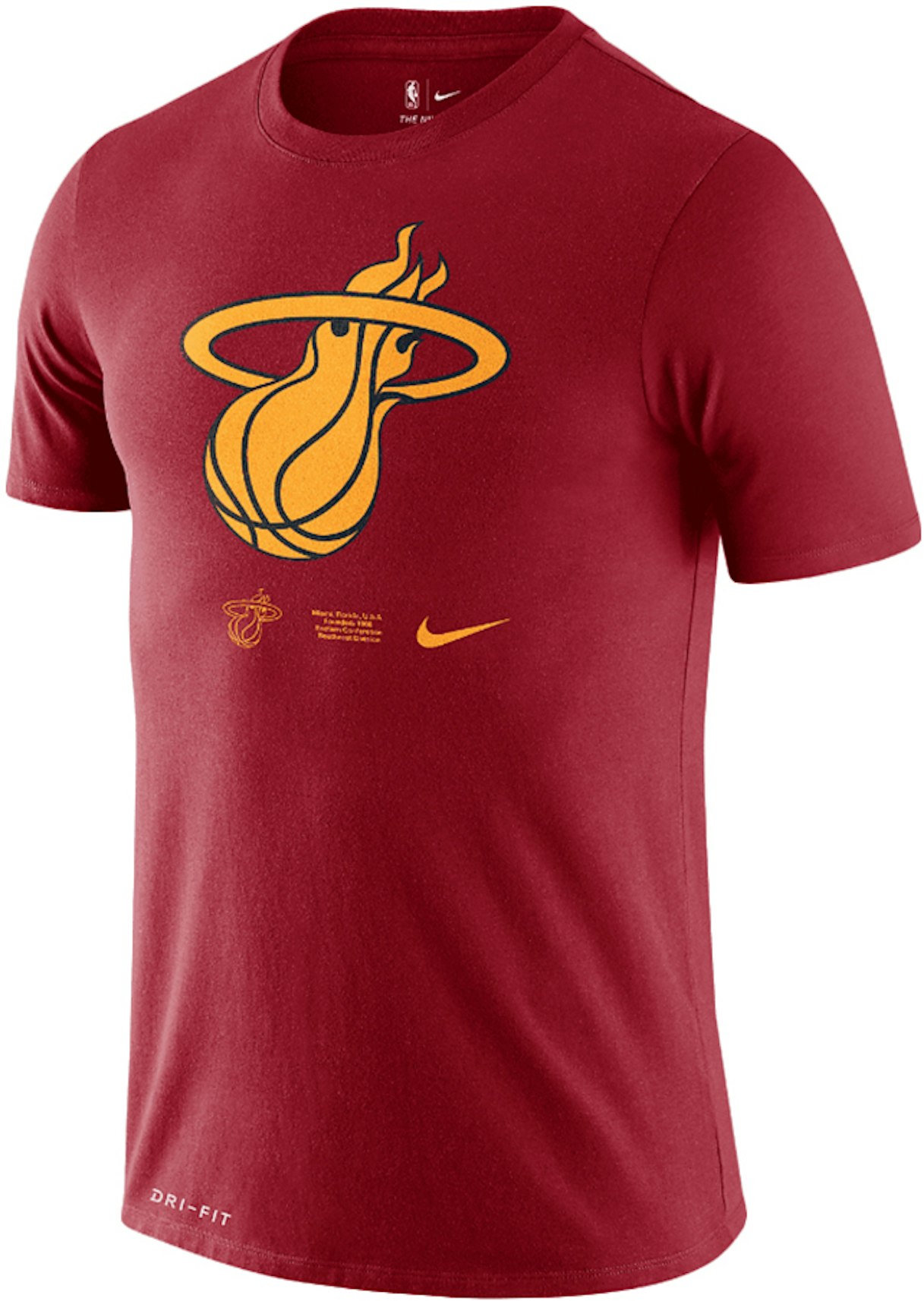 enkemand snave at straffe Nike NBA Miami Heat Logo Dri-Fit T-shirt Tough Red Men's - US