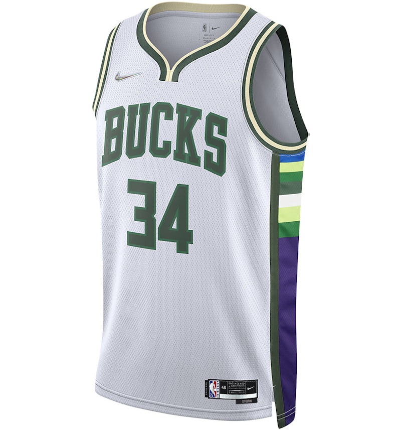 Nike NBA Milwaukee Bucks City Edition Giannis Antetokounmpo 34 Dri