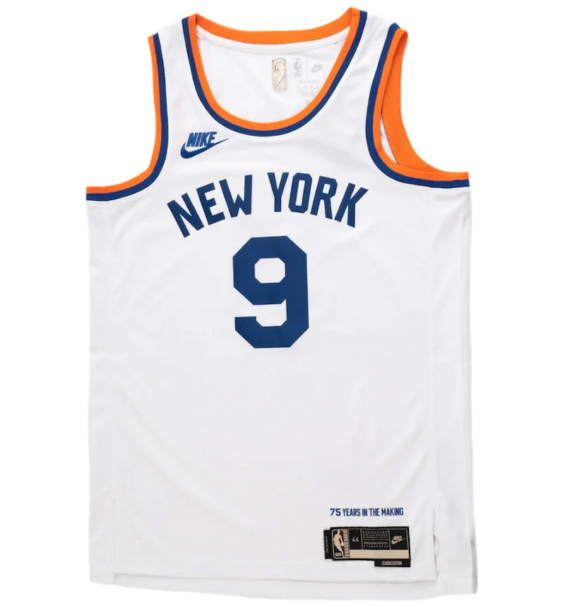 Nike NBA New York Knicks RJ Barrett Classic Edition Jersey White