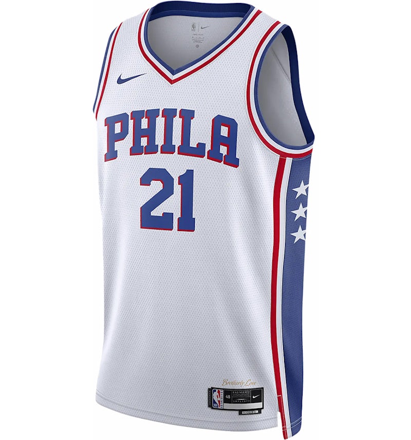 City Edition 76ers Baseball Jersey Nike NBA Philadelphia 76ers