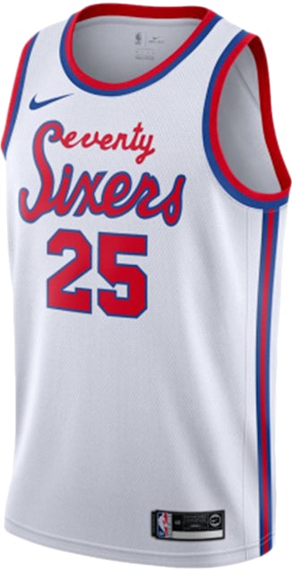 Nike NBA Philadephia 76ers Ben Simmons Swingman Jersey White/Red Men's - US