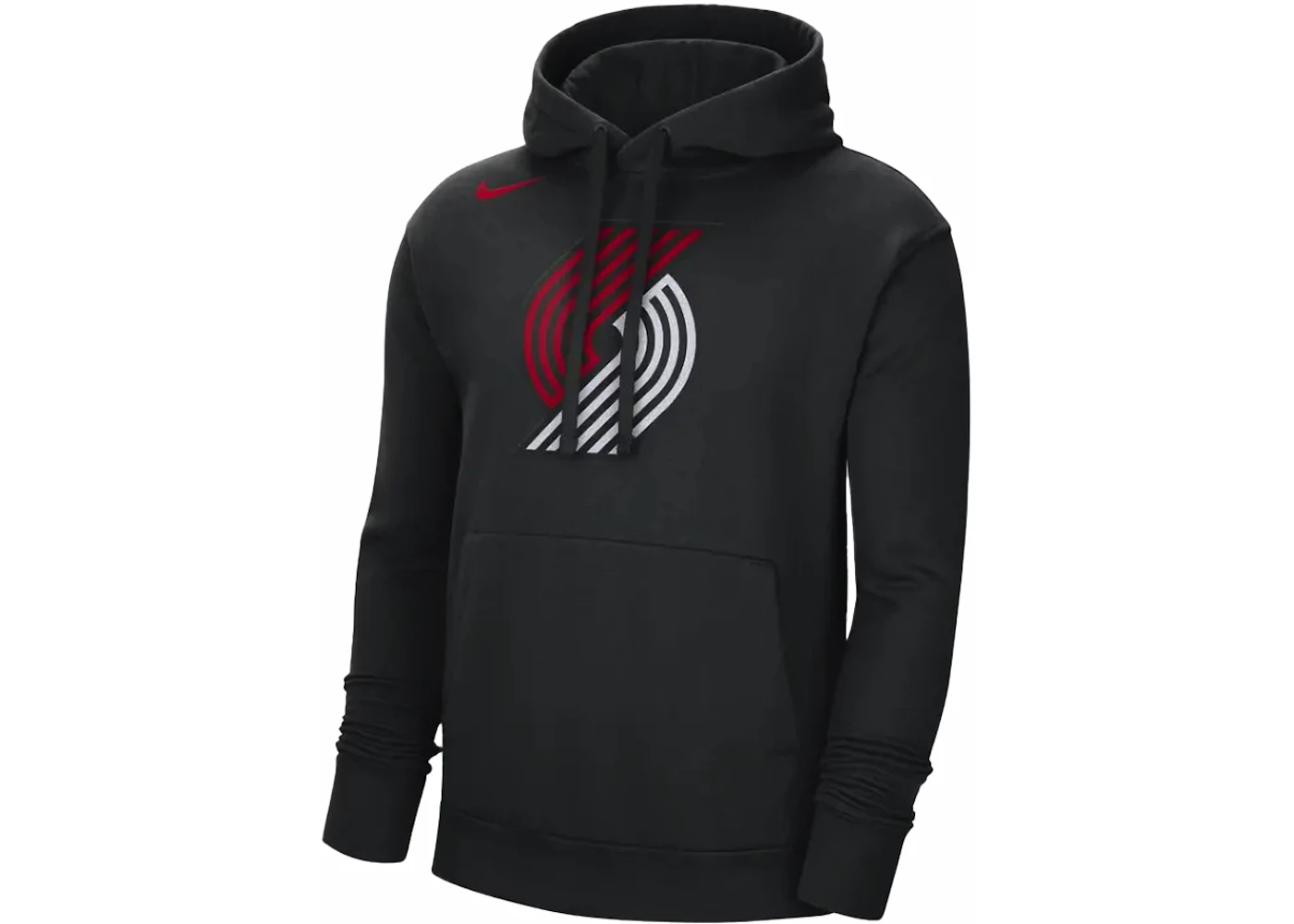 Nike NBA Portland Trail Blazers Fleece Pullover Loose Fit Hoodie Black Men's - SS24 - US