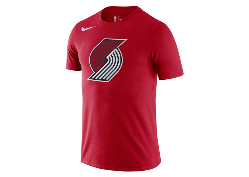 Nike NBA Portland Trail Blazers Logo T-shirt Red Men's US