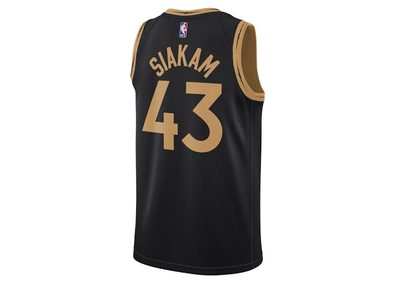 Gold and clearance black raptors jersey