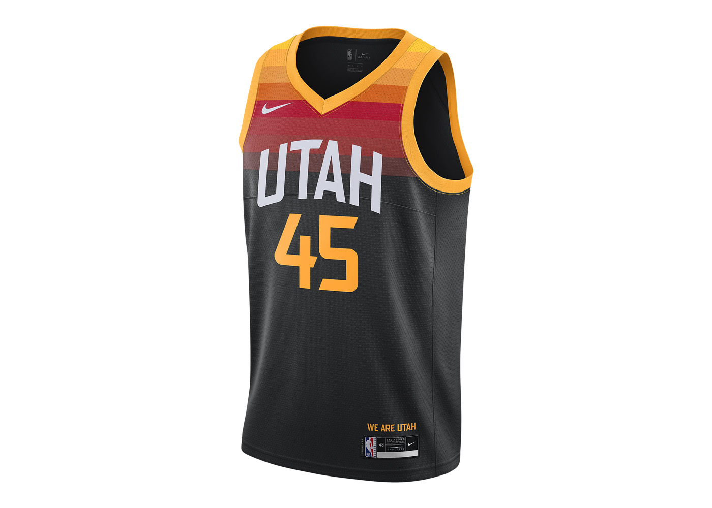 Nike NBA Utah Jazz City Edition Donovan Mitchell 45 Swingman ...