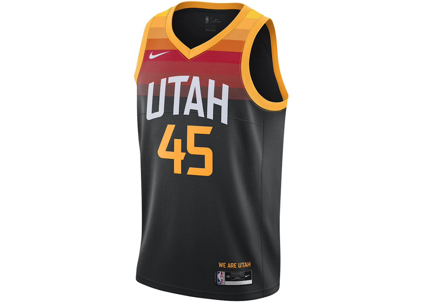 Youth Utah Jazz Donovan Mitchell Nike Black 2020/21 Swingman