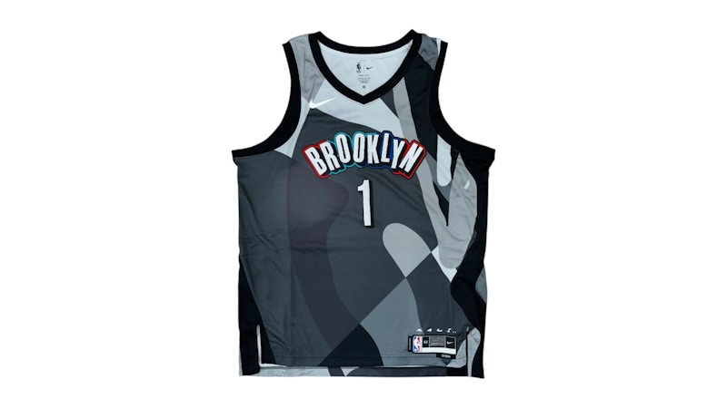 Brooklyn Nets Nike City Edition ナイキ カウズ Nike NBA x KAWS Brooklyn Nets Trikot MilBridges 1 City Edition