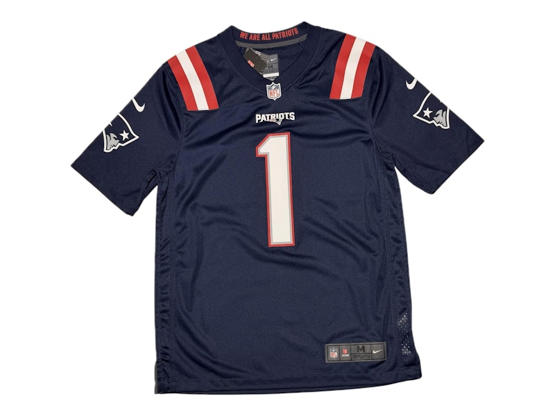 Nike NFL New England Patriots Cam Newton Jersey Navy Men's - SS26 - US