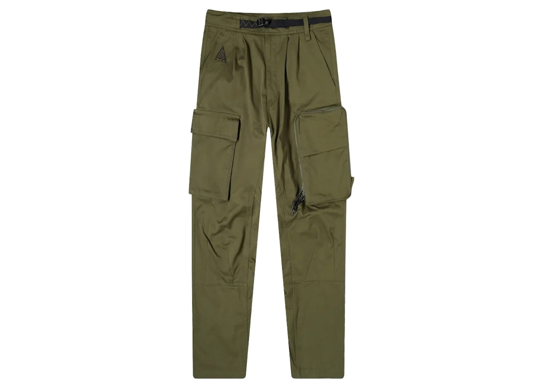 Pre-owned Nike Nrg Acg Woven Cargo Pants Brown