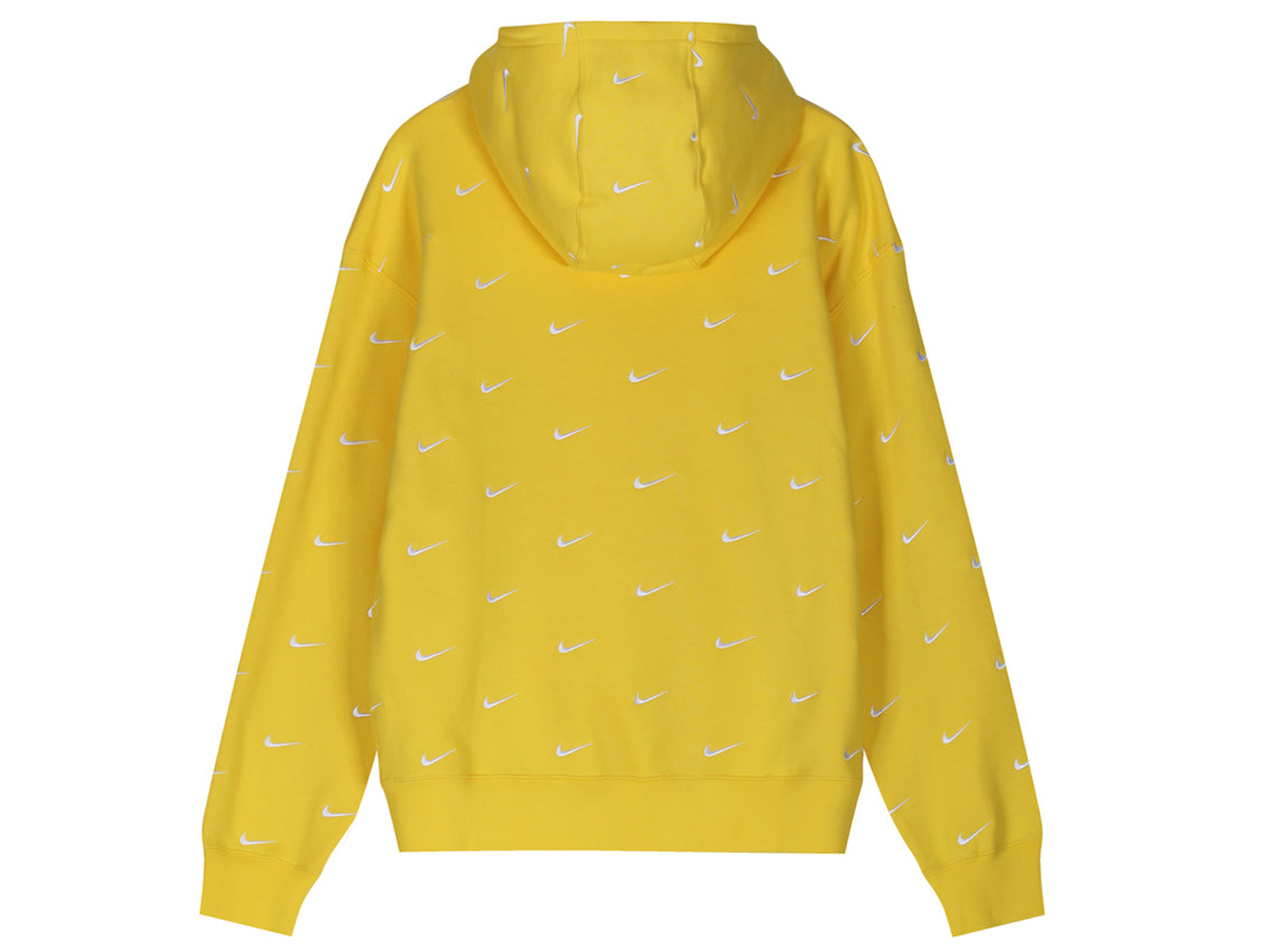 Yellow and white online nike hoodie