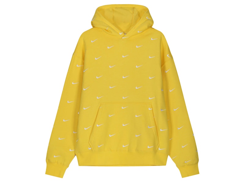 Yellow and white nike on sale hoodie