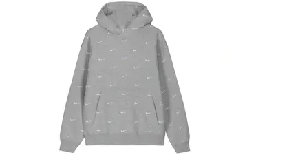 Nike All Over Swoosh Logo Hoodie Black - FW19 - US