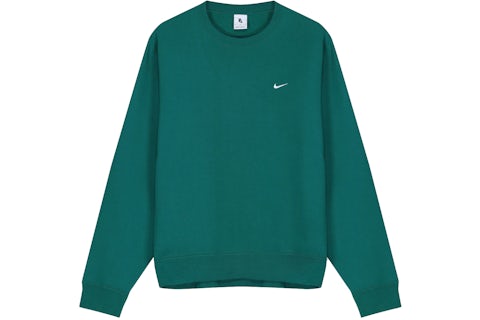 Nike NRG Solo Swoosh Fleece Crew Mystic Green/White Men's SS22 US