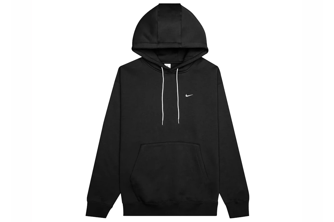 Pre-owned Nike Nrg Solo Swoosh Premium Essential Fleece Hoodie Black