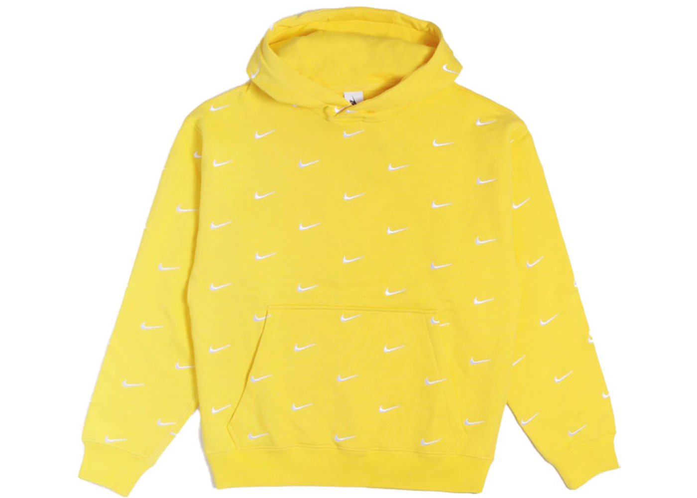 Nike NRG Swoosh Logo Hoodie Chrome Yellow Men's - FW23 - US