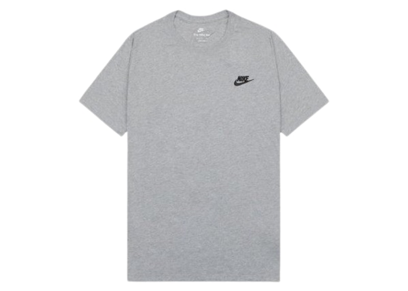 Nike NSW Club T-Shirt Grey Tee Grey Men's - US