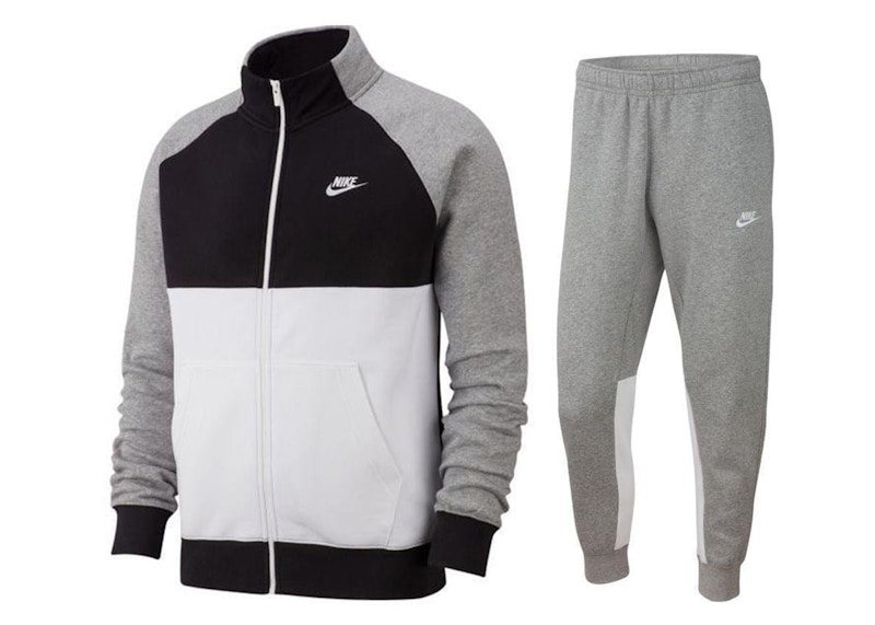 Mens dark outlet grey nike tracksuit