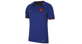 Nike Netherlands 2022/23 Stadium Away Dri-FIT Soccer Jersey Deep Royal Blue/Black/Habanero Red