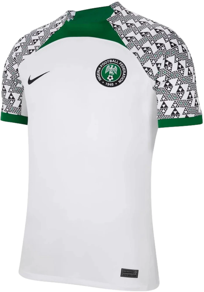  Nike Nigeria Stadium Home Kids' Jersey 20-21 (S) White/Black :  Sports & Outdoors