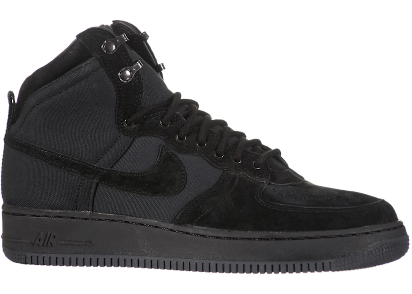 Nike Air Force 1 High Deconstructed Military Boot Black Men's - 525316 ...