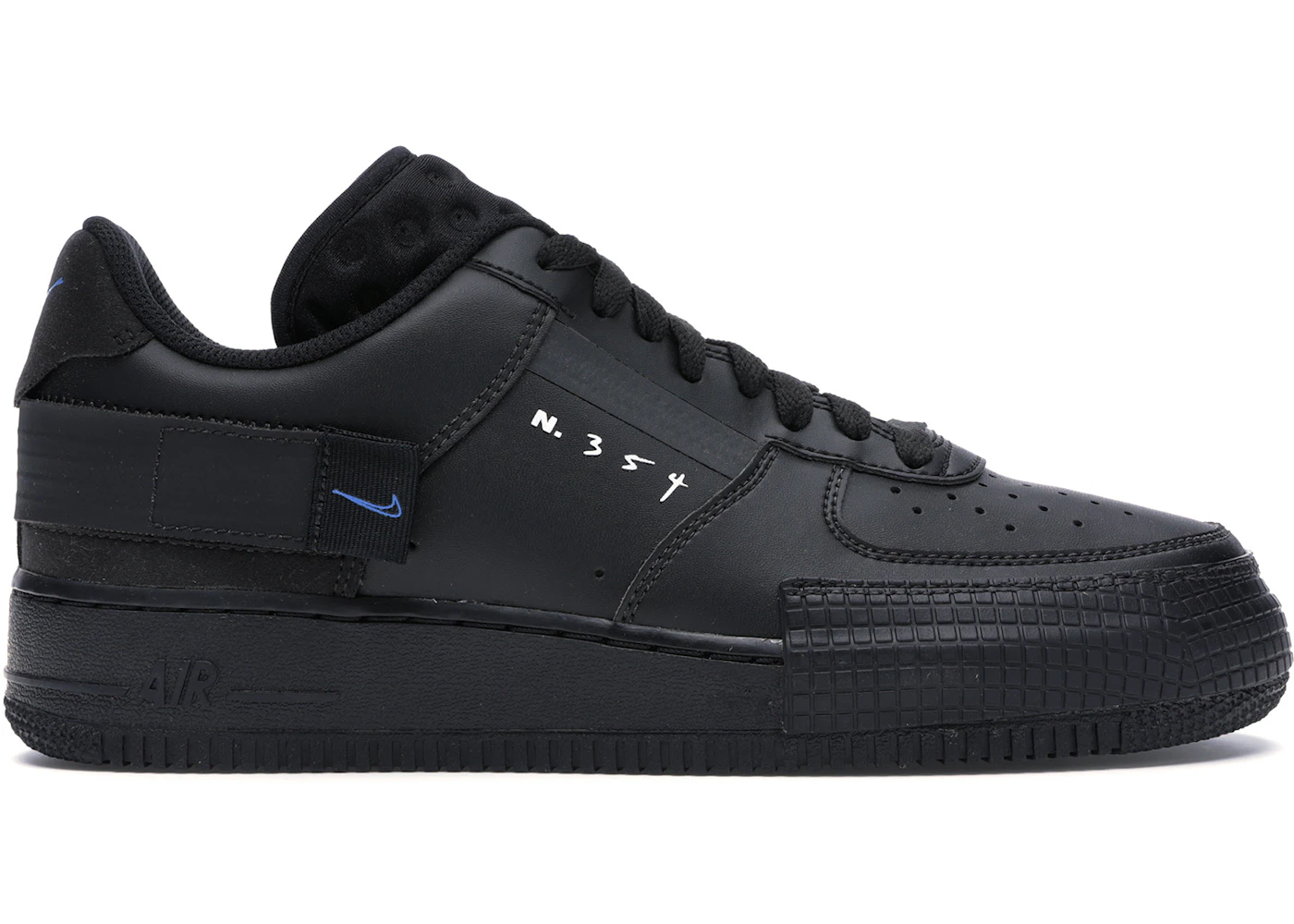Nike Air Force 1 Type Black Royal Men's - AT7859-001 - US