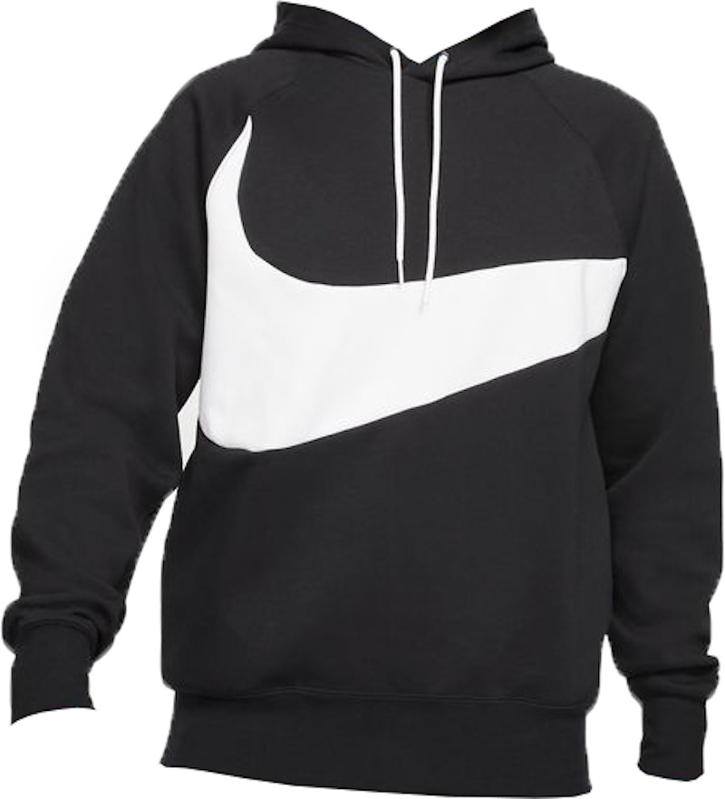 nike hoodie white and black